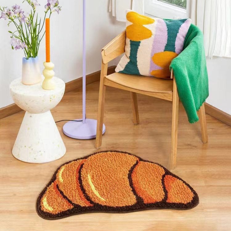 Croissant Plush Room Rug Unique Tufting丨NueShiny