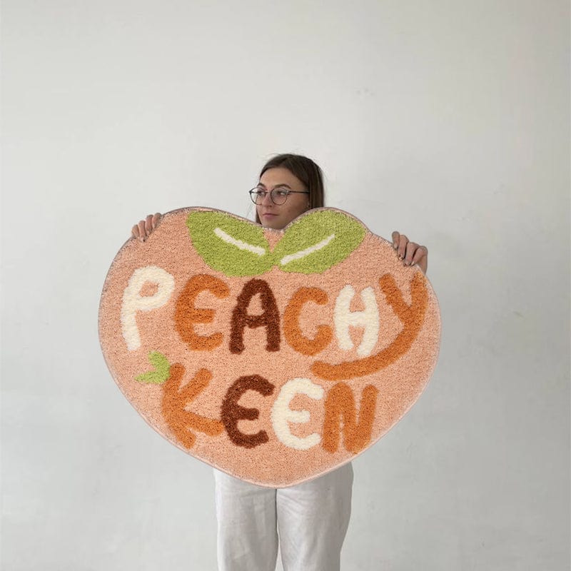 Cute Peach Room Rug丨NueShiny