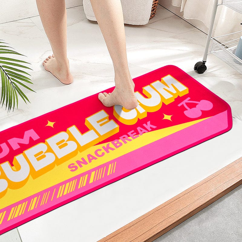 Bubble Gum Innovative Quick Dry Bath Mat丨NueShiny